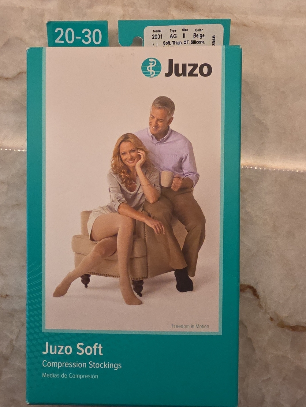 Juzo Soft Thigh High Compression Stockings - Size II